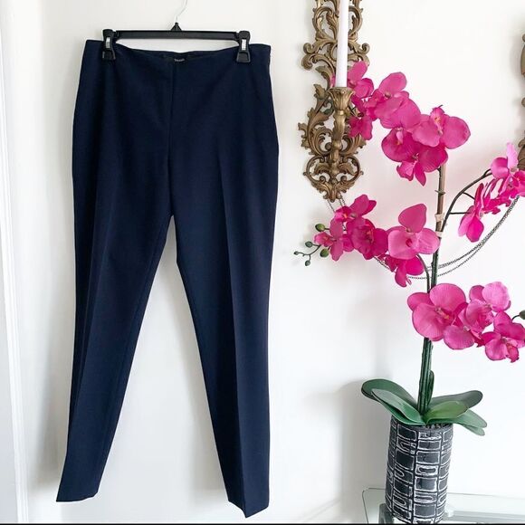 TAHARI BLUE STRIAGHT LEG PANTS - Picture 3 of 13